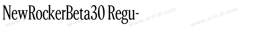 NewRockerBeta30 Regu字体转换